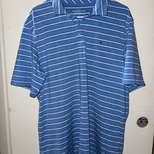 Vineyard Vines Blue Polo Shirt Classic Stripes